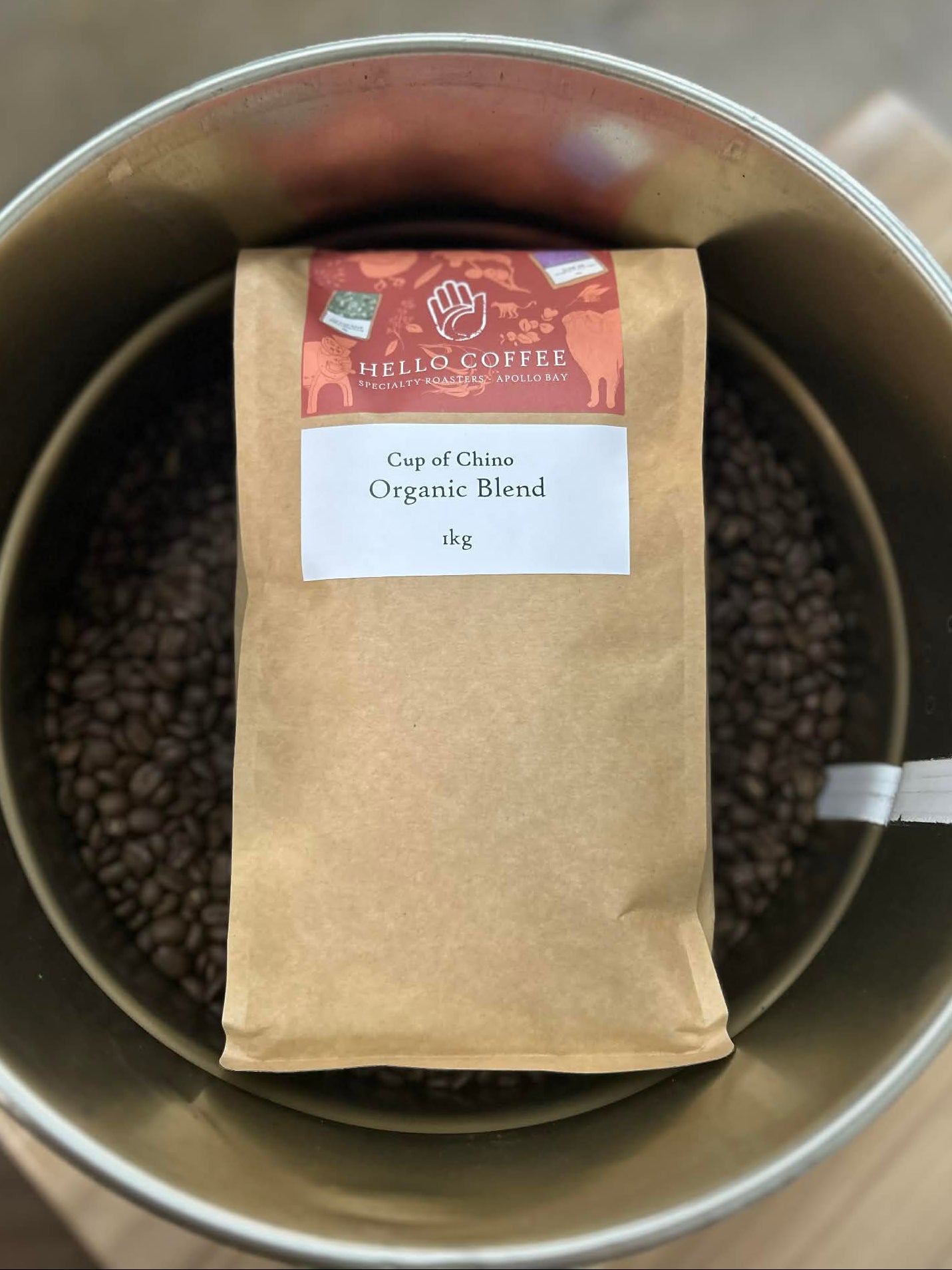 Hello Coffee Cup Of Chino Blend 1kg Bag
